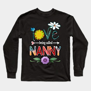 nanny i love being called nanny Long Sleeve T-Shirt